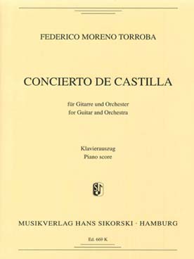 Illustration de Concierto de Castilla pour guitare et orchestre, réduction piano