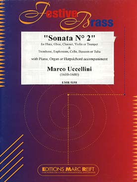 Illustration de Sonate N° 2 pour flûte (ou hautbois, clarinette, violon, trompette), trombone (ou euphonium, violoncelle, basson, tuba) et piano