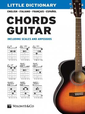 Illustration little dictionnary chords guitar