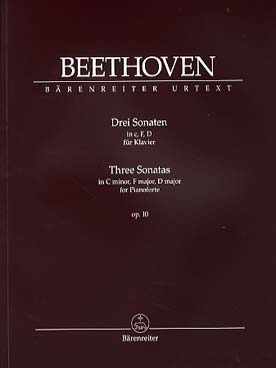 Illustration de 3 Sonates op. 10 N° 1 en do m, N° 2 en fa M et N° 3 en ré M (sonates N° 5, 6 et 7)