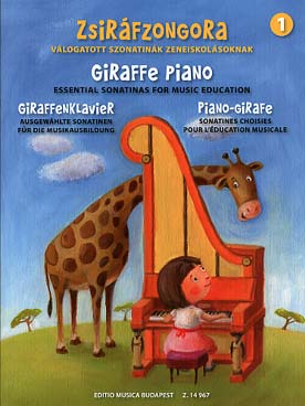 Illustration piano-girafe sonatines choisies vol. 1