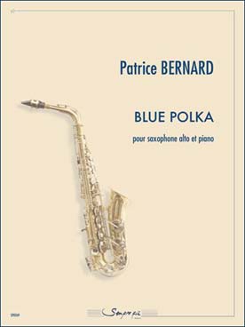 Illustration bernard blue polka