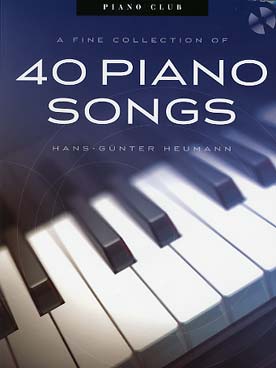 Illustration de 40 PIANO SONGS : musique de films, Adele J. Lennon, R. Williams, ABBA, C. Dion, The Rolling Stones, The Platters... (212 pages)