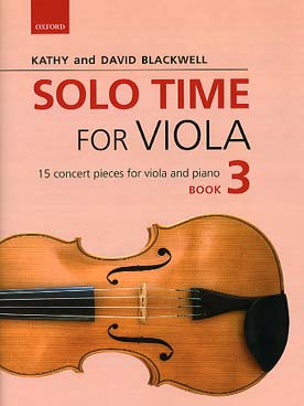 Illustration de SOLO TIME for viola - Vol. 3 : 15 morceaux dans des styles variés du baroque au contemporain