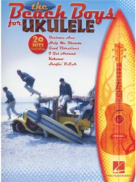 Illustration beach boys for ukulele