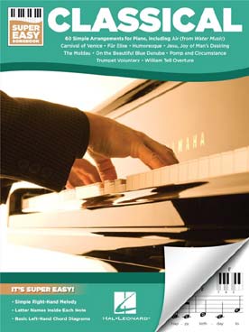 Illustration classical super easy songbook piano