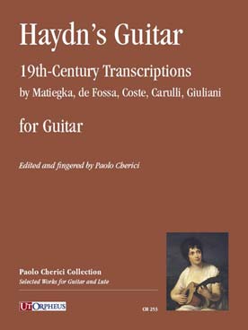 Illustration de HAYDN'S GUITAR 19th-century transcriptions by Matiegka, De Fossa,  Coste, Carulli and Giuliani