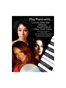 Illustration play piano with norah jones, rihanna