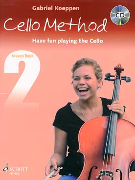 Illustration de Cello method, have fun playing the cello - Lesson book 2 (easy to intermediate)