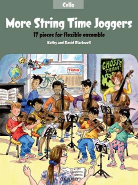Illustration de More string time joggers : 17 pièces pour ensemble flexible de cordes avec piano - Partie de violoncelle