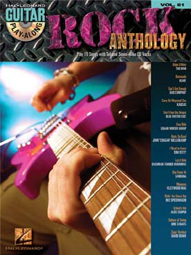 Illustration de GUITAR PLAY ALONG - Vol.  81 : Rock anthology