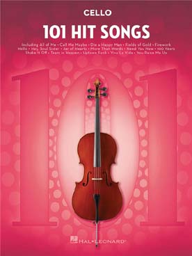 Illustration de 101 HIT SONGS - For cello