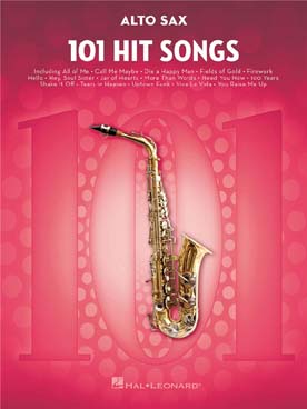 Illustration de 101 HIT SONGS - For alto saxophone