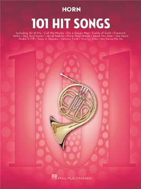 Illustration de 101 HIT SONGS - For horn