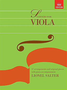 Illustration de STARTERS FOR VIOLA, 17 morceaux pour alto seul