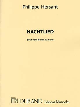 Illustration de Nachtlied, sur un poème de Georg Trakl pour voix haute et piano