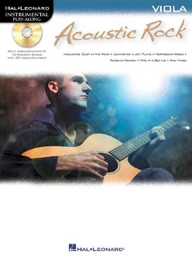 Illustration acoustic rock avec cd play-along