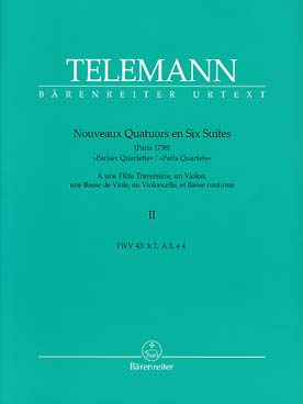 Illustration telemann nouveaux quatuors vol. 2