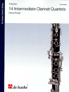 Illustration de 14 Intermediate clarinette quartets