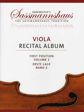 Illustration de VIOLA RECITAL ALBUM - Vol. 2 : 1re position