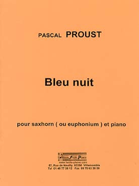Illustration de Bleu nuit pour saxhorn ou euphonium et piano