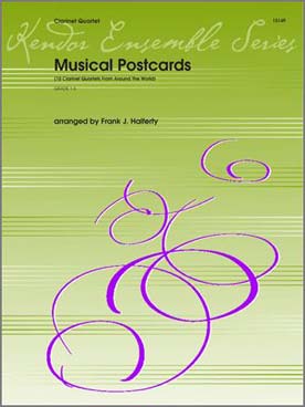 Illustration musical postcards