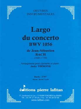 Illustration de Largo du concerto BWV 1056