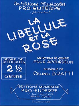 Illustration de La Libellule et la rose