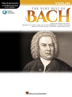 Illustration very best of bach violon