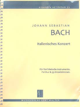 Illustration bach js italienisches konzert