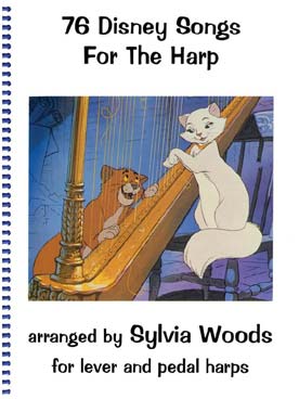Illustration de 76 DISNEY SONGS FOR HARP