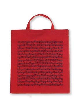 Illustration sac-partition rouge motif partition