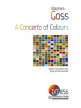 Illustration de A Concerto of colours pour guitare et ensemble à vents - Conducteur