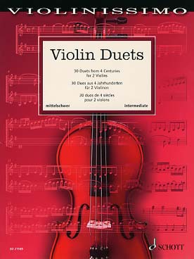 Illustration violin duets : 30 duos de 4 siecles