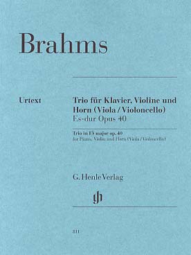 Illustration brahms trio op. 40 en mi b maj
