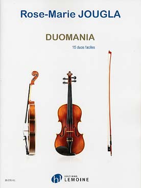 Illustration de Duomania : 15 duos faciles qui amènent à la maitrise des cordes à vide puis au positionnement des 1er, 2e, 3e et 4e doigts.