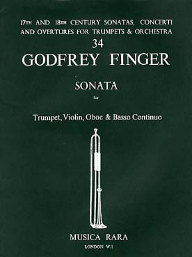 Illustration de Sonata pour trompette, violon, hautbois et basse continue