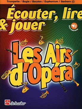 Illustration ecouter lire & jouer airs d'opera