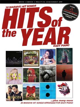 Illustration de HITS OF THE YEAR 2017 - Easy piano