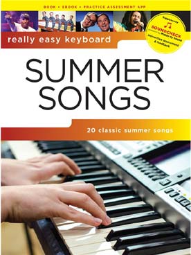 Illustration really easy keyboard summer songs