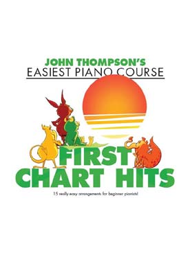 Illustration thompson easiest piano course chart hits