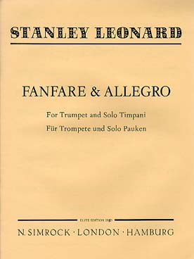 Illustration de Fanfare & allegro pour trompette et timbales   