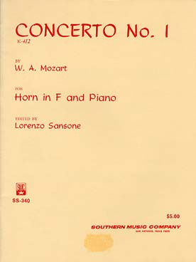 Illustration mozart concerto n° 1 k.412