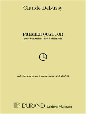 Illustration de Premier quatuor pour 2 violons, alto et violoncelle, tr. pour piano 4 mains