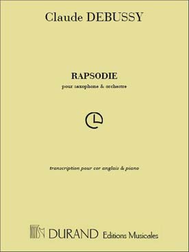 Illustration de Rhapsodie pour hautbois (ou cor anglais) et piano