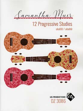 Illustration de 12 Progressives studies for ukulele