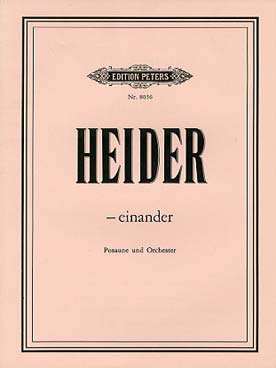 Illustration de Einander pour trombone et orchestre
