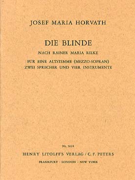 Illustration de Die Blinde pour mezzo-soprano, flûte, trompette et violoncelle
