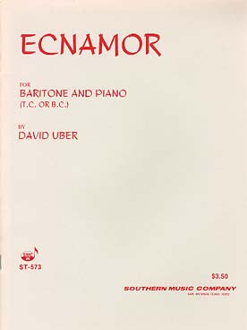 Illustration de Ecnamor pour baryton et piano (TC/BC)