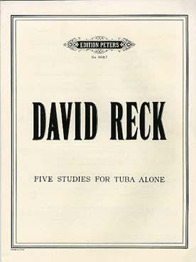 Illustration reck five studies for tuba alone